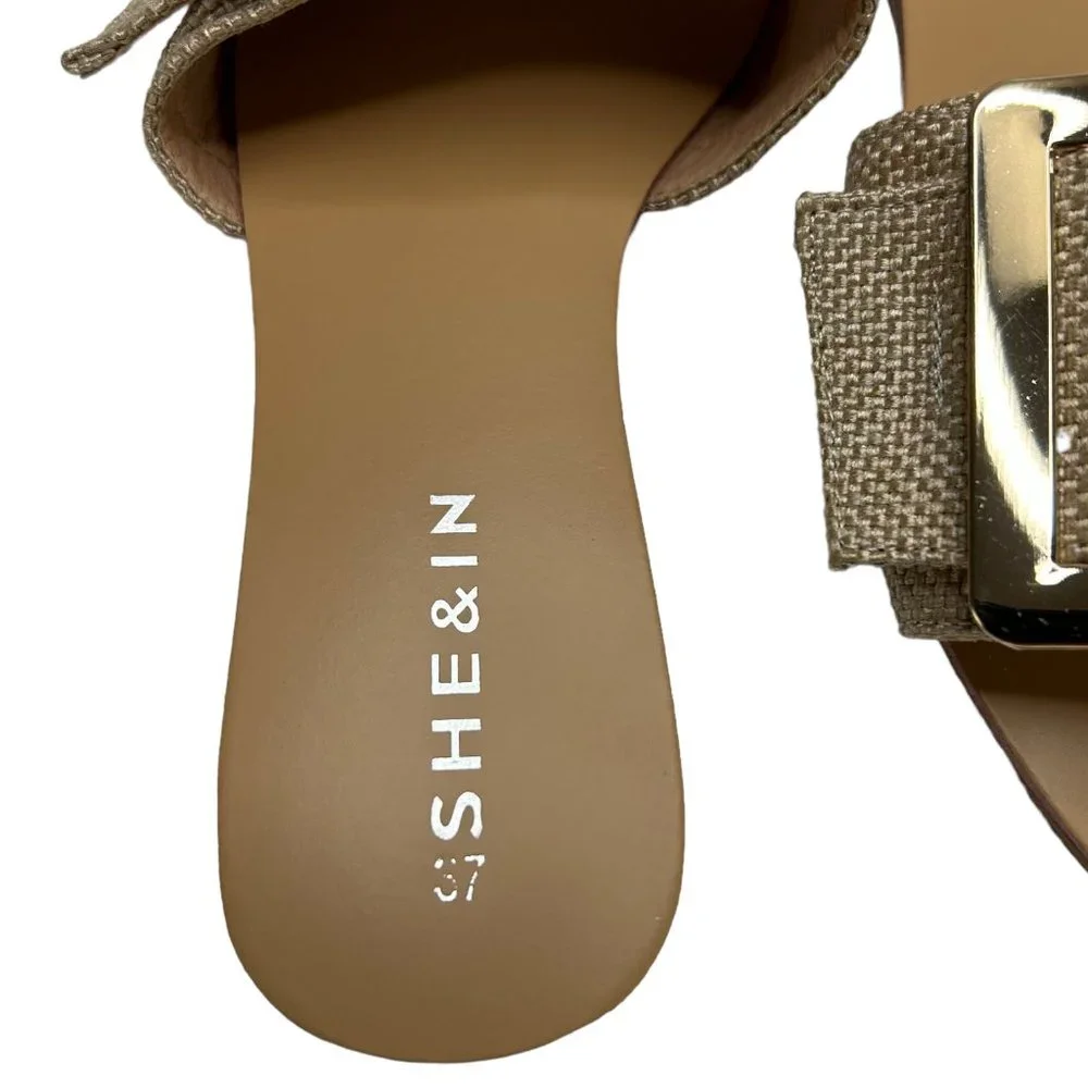 Shein Canvas Slide Sandal (6.5)